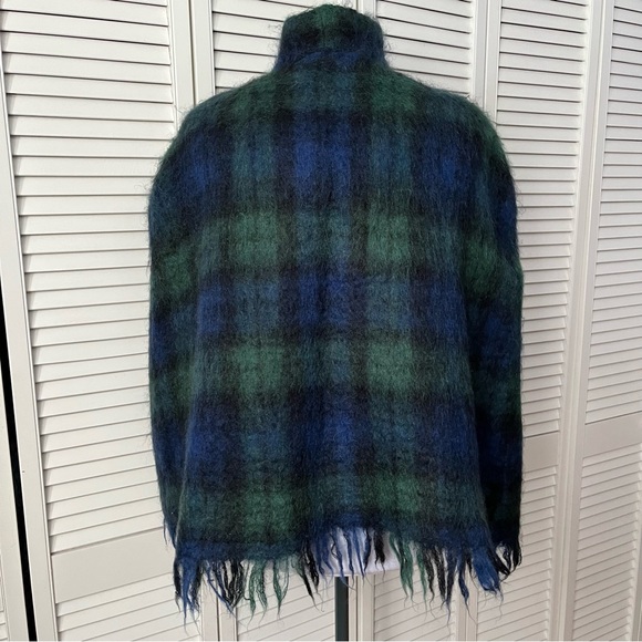 Vintage Robert Burns Mohair Black Watch cape - Picture 6 of 11